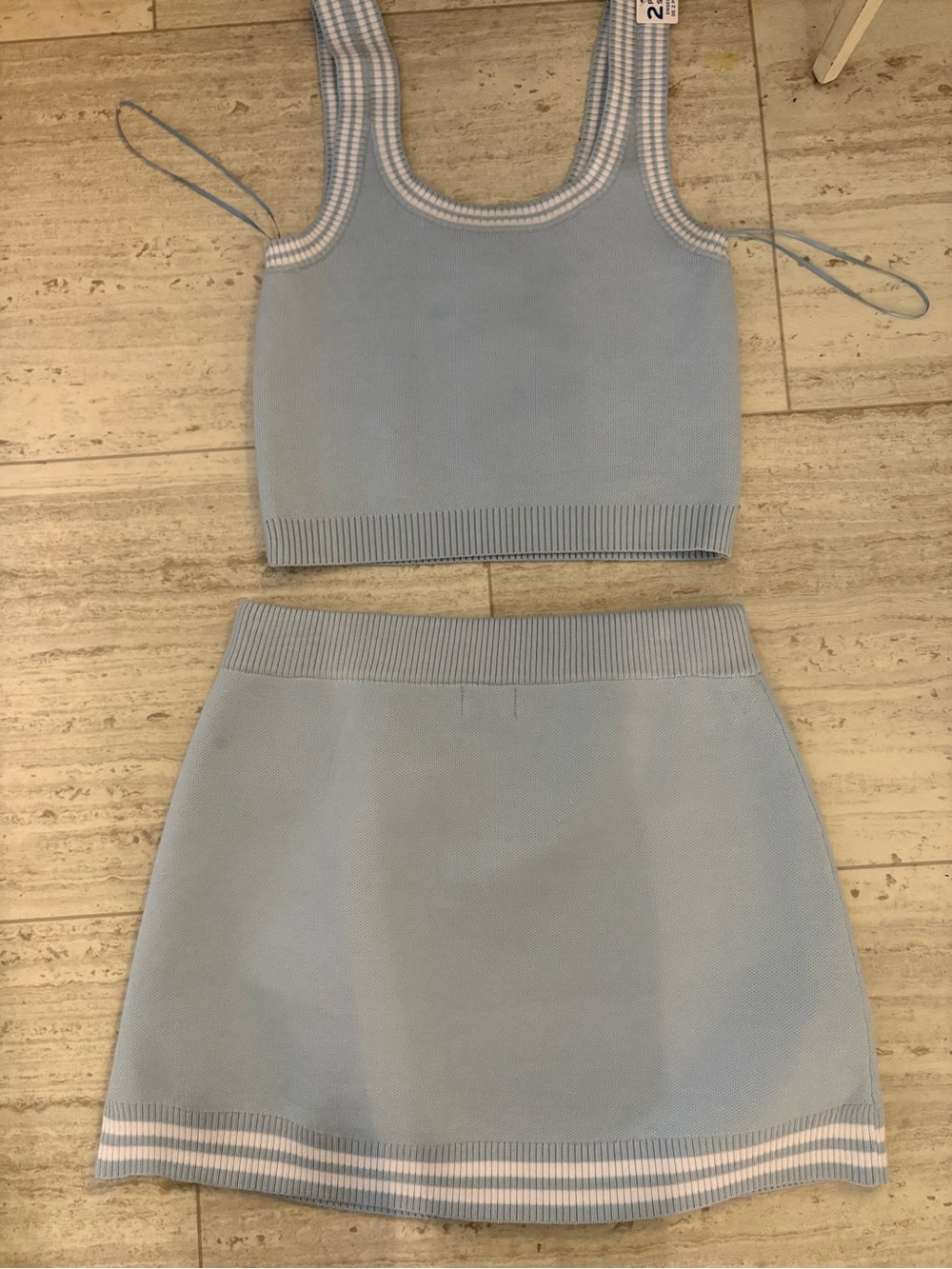 KSWISS Light Blue Skirt Set